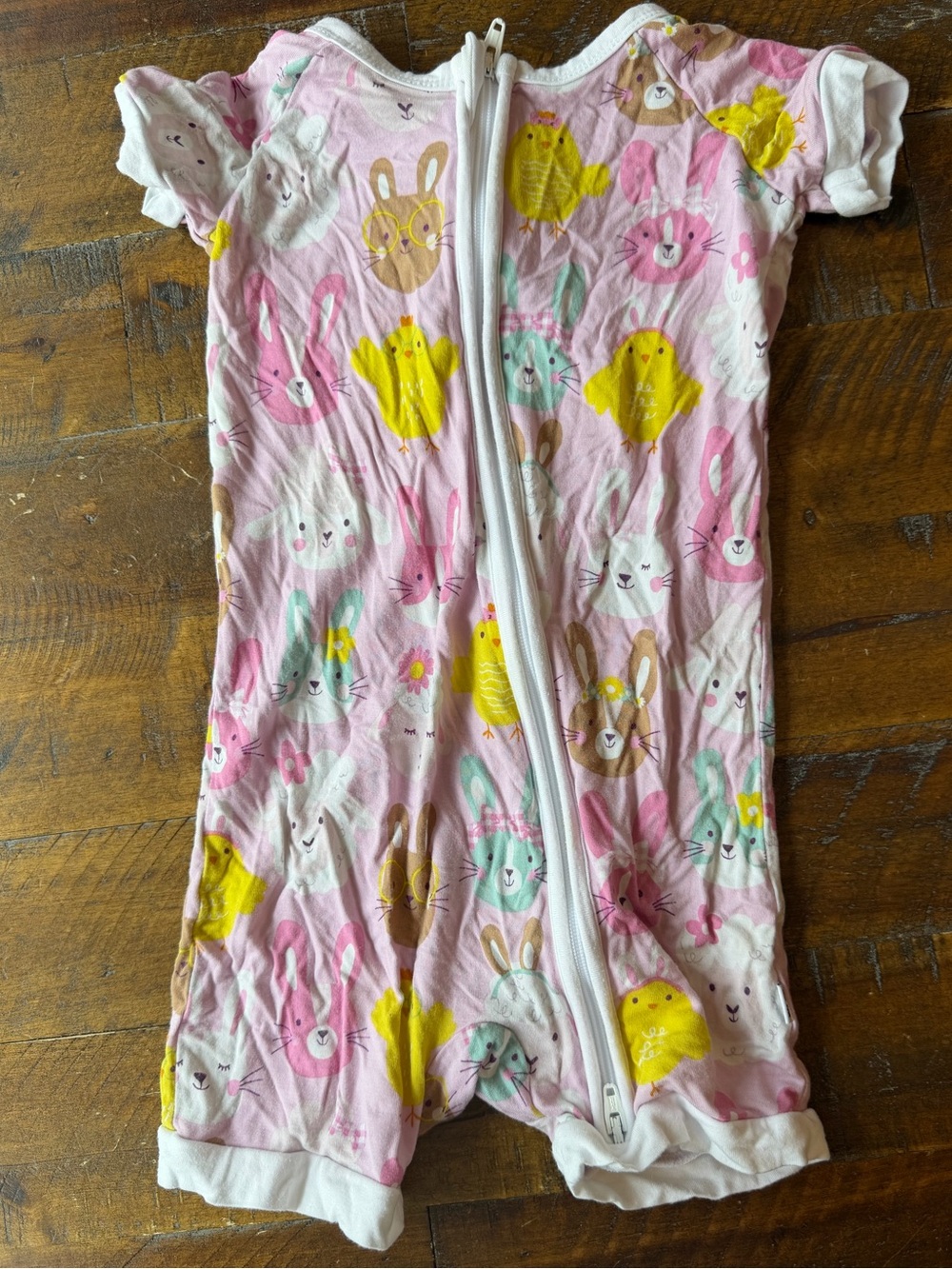 Little Sleepies Pink Bunny & Chick Print Pajama Set